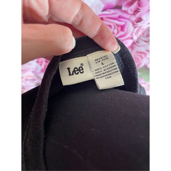 Lee Black Short Sleeve Shirt-LARGE - Picture 4 of 4